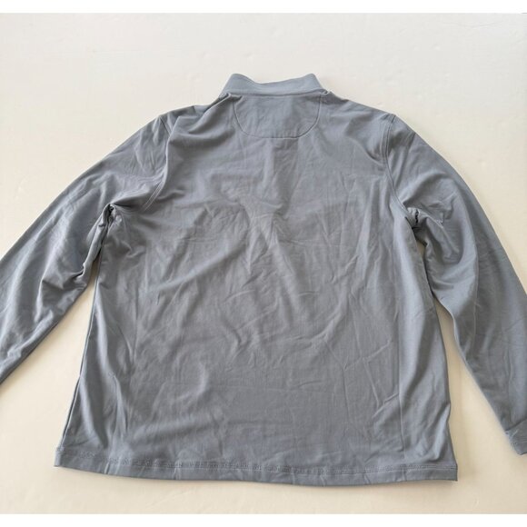 Jack Nicklaus Mens Light Gray Long Sleeve 1/4 Zip Pullover Shirt M - Picture 5 of 7